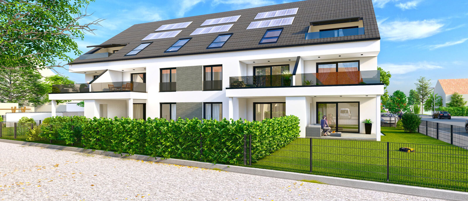 „IN Haunstetten“ baut die Communis Projektbau GmbH zehn moderne und qualitativ hochwertige Eigentumswohnungen.